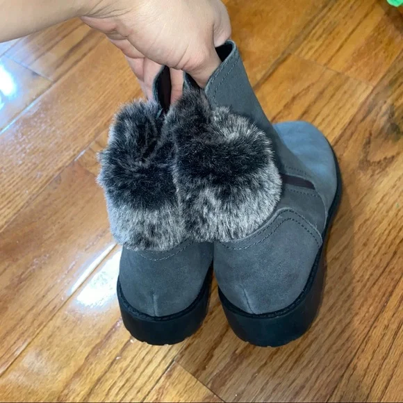 COLE HAAN GREY QUINNEY WATERPROOF BOOTIE SIZE 8 - Picture 6 of 9